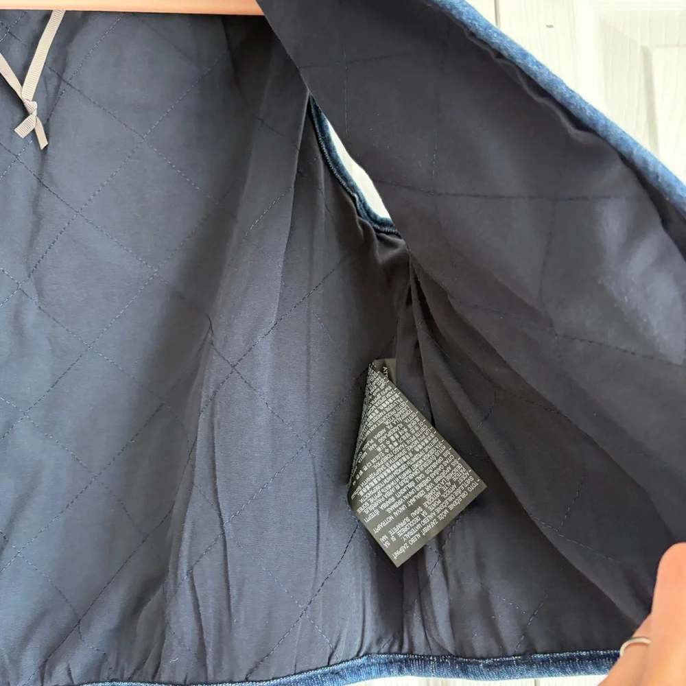 Sea New York x ZARA 11-12Y denim Jean quilted vest jacket